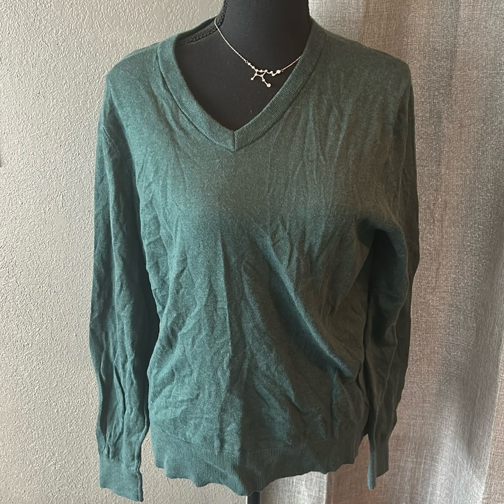 Green Goodfellow & Co V Neck Sweater
